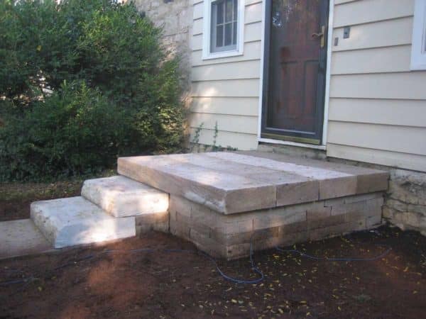 Sandstone Steps and Entry Pad