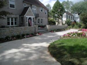 Wyandotte Veneer House Shoreline Buff Wall